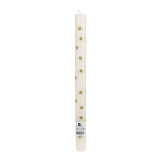 Gold Star Straight Dinner Candle, Sold Individually