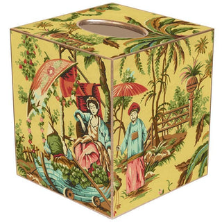 Pre Order Yellow Chinois Tissue Box Cover