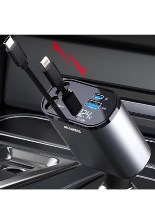 Pre-Order 4-in-1 Retractable Car Charger