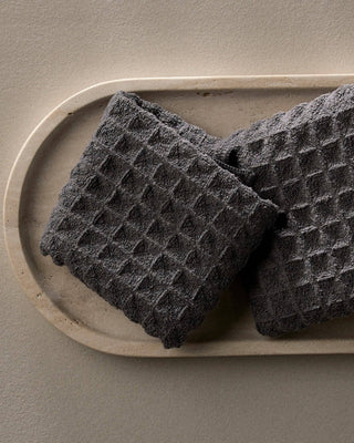 Pre Order Charcoal Waffle Washcloth Set