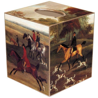 Pre Order Fox Hunt Scene Tissue Box Cover