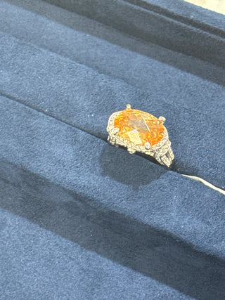 Pre order orange Topaz ring