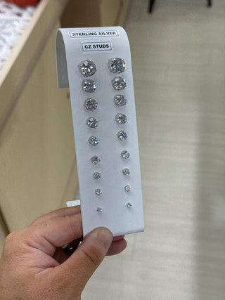 Pre order CZ sterling silver studs
