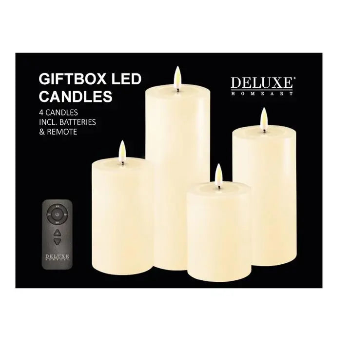 Cream Candle Giftbox, Set of Four