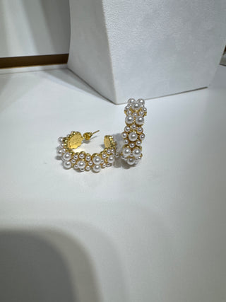 Pre order Pearl cluster earrings