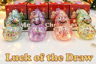 Glitter filled Snowman Squishy Toy- Luck of the Draw
