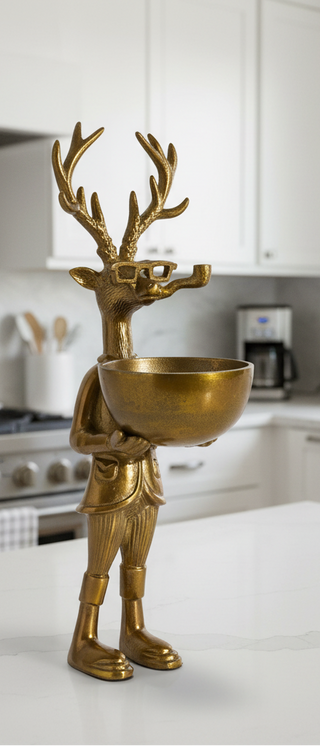 Antique Gold Animal Dish Stand, Style Options