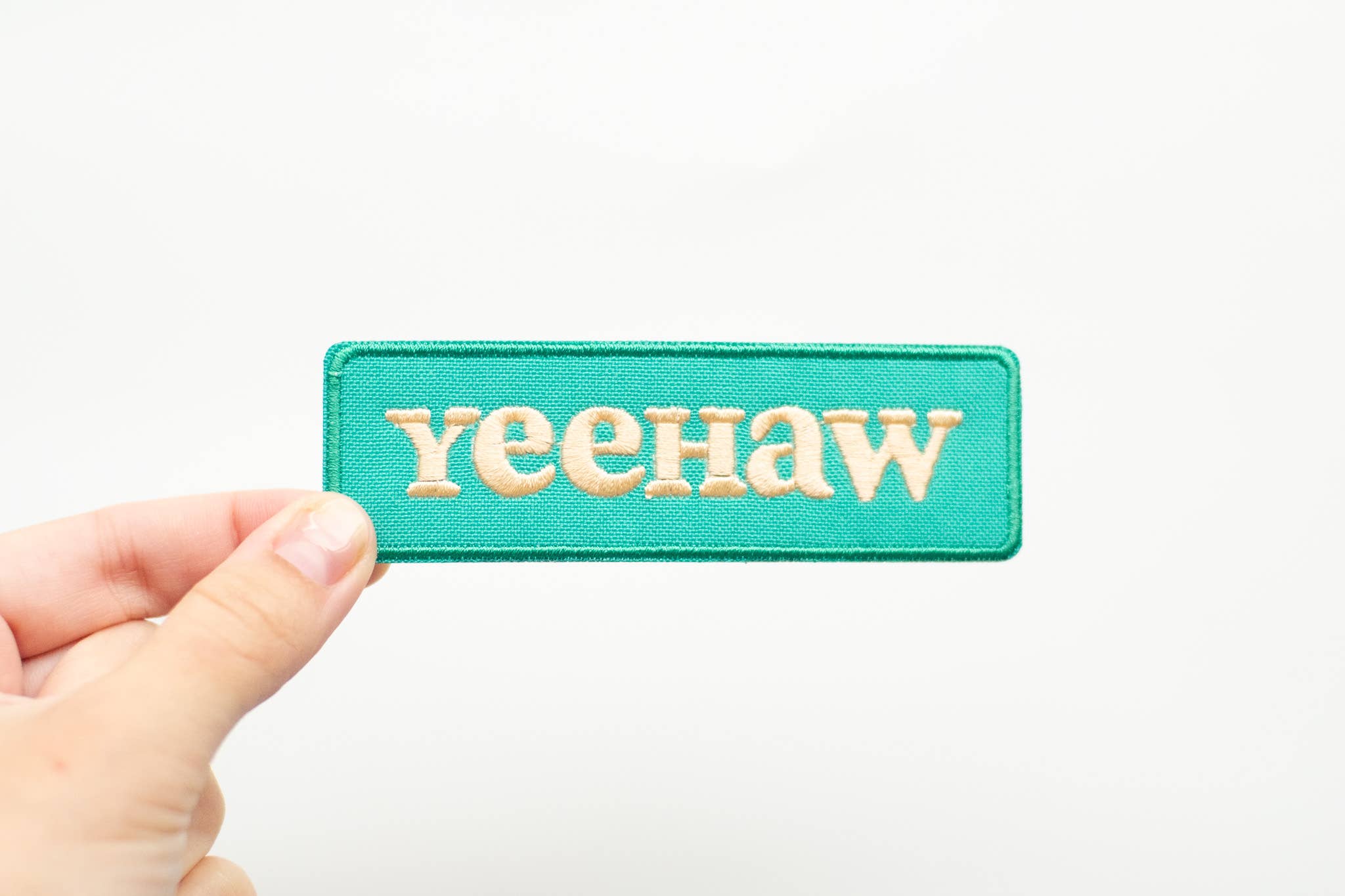 Yeehaw Embroidered Iron on Patch