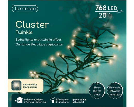 LED Cluster Lights, Color Options