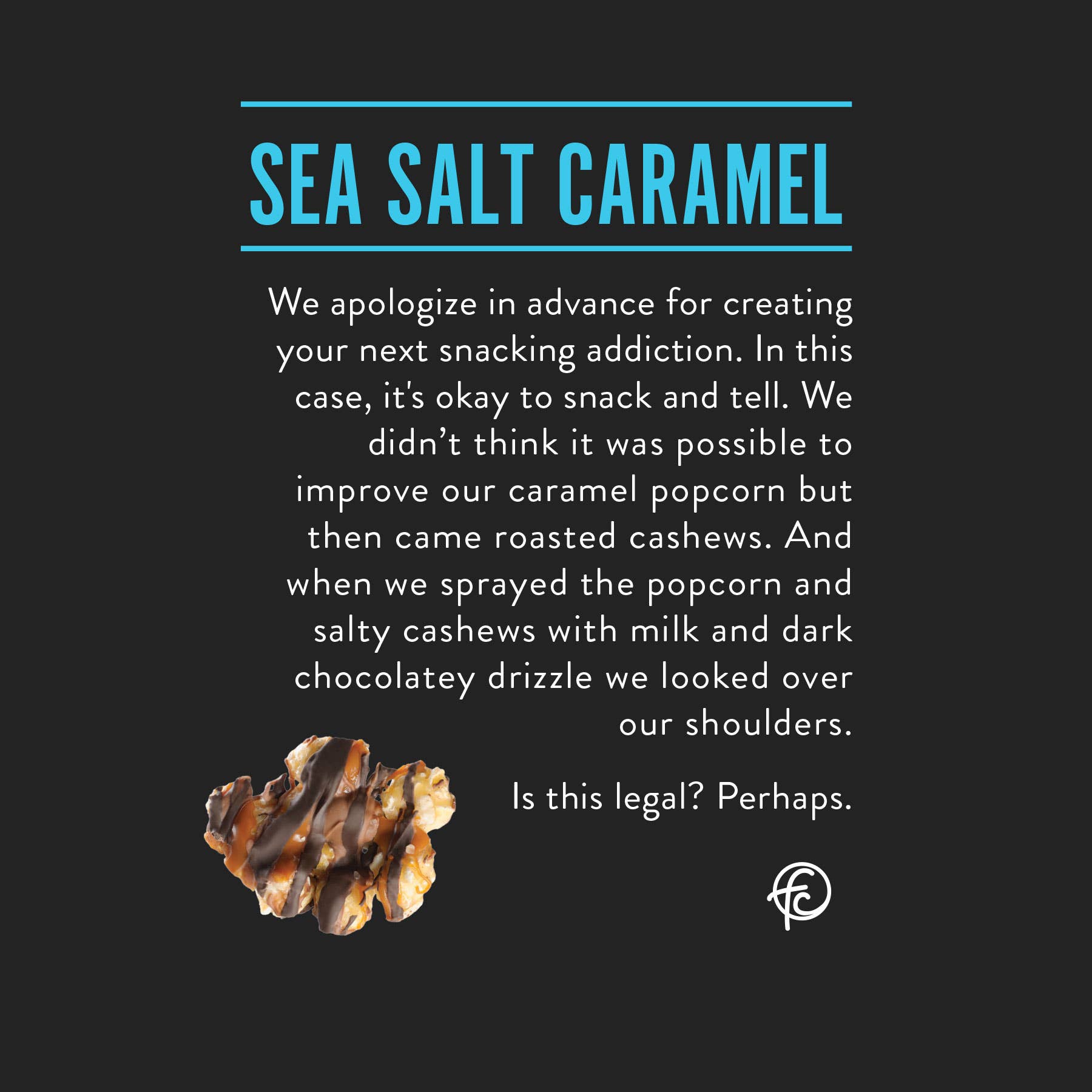 Sea Salt Caramel | Chocolate Popcorn | 5-ounce Bags