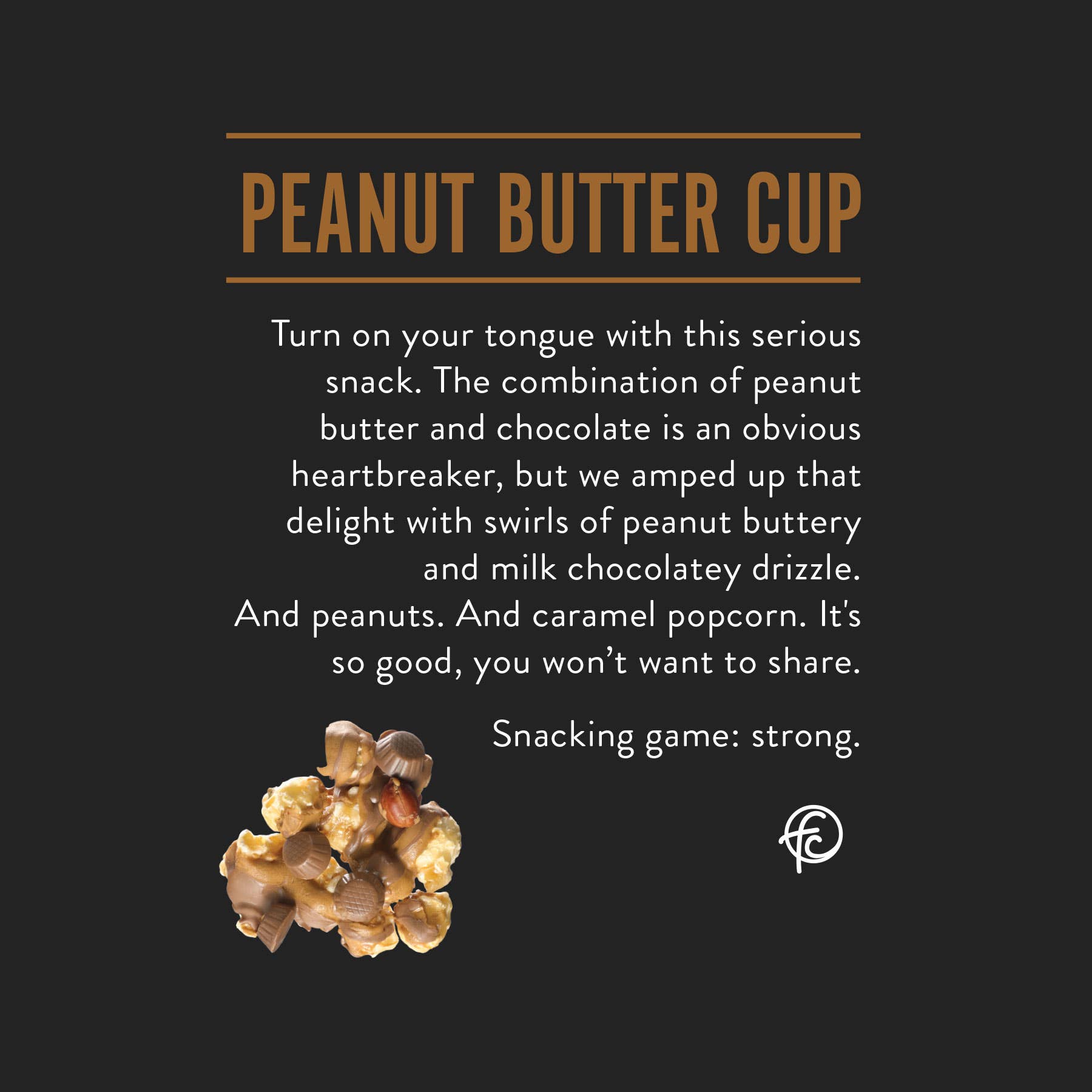 Peanut Butter Cup | Chocolate Popcorn | 5-ounce Bags