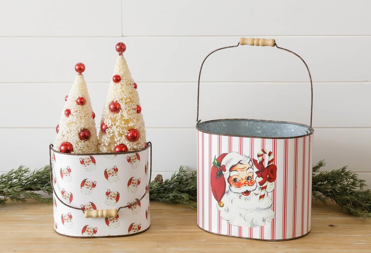 Vintage Santa Container, Size/Style Options