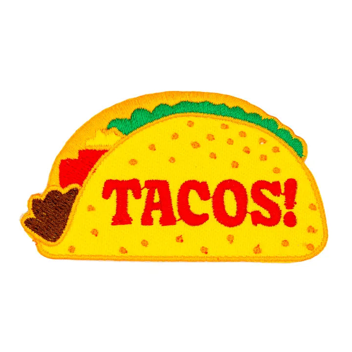 Tacos Embroidered Iron-On Patch