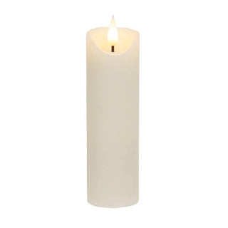 Ivory Blow Out Timer Pillar - 2.25" x 7"