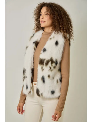 Animal Fur Vest, 2 Color Options