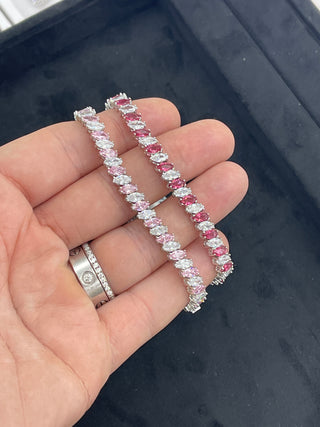 Pre order Pink cz tennis bracelet