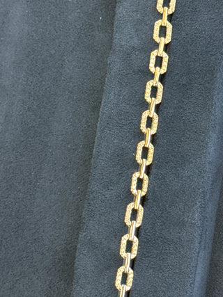 Pre order pave oval link bracelet