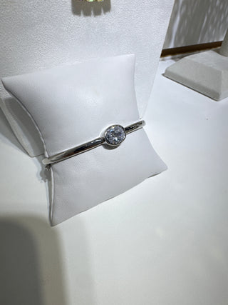 Pre order Silver single stone bracelet