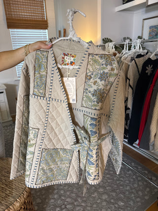 Oversized Quilted Kimono Jacket