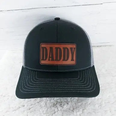 Daddy Leather Hat Patch