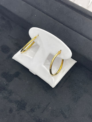 Pre order thin gold hoops