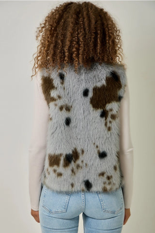 Animal Fur Vest, 2 Color Options