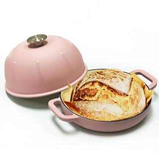 Pre Order Pre-Seasoned Cast Iron Bread Cloche – Dome Lid Dutch Oven for Artisan Sourdough Baking – Heat-Retaining, Nonstick Bakeware for Crispy Crust & Even Baking – Oven Safe