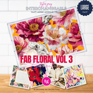 Pre Order 11"x17" Blank Acrylic Tray, 13 Insert Design Options