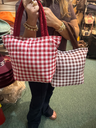 Pre order Small checkered tote (mid sept)