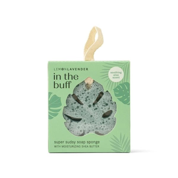 Lemon Lavender In The Buff Super Sudsy Soap Sponge, Scent Options