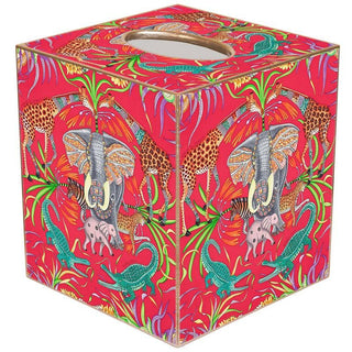 Pre Order Pink Jungle Tissue Box Cover