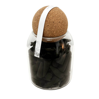 85 pc Incense Cones In Jar: Amethyst & Iris Fragrance