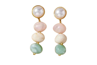 Janel Beaded Pearl Earrings