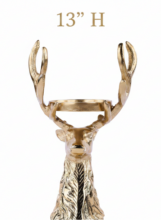 Aluminum Antler Candleholder, 2 Size Options