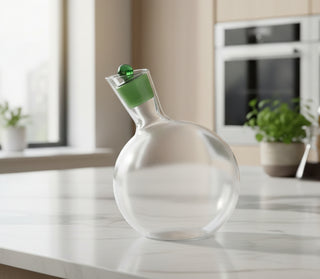 Pre Order 20 oz. Glass Cruet with Green Stopper