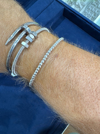 Pre order sterling Silver 3mm bead bracelet