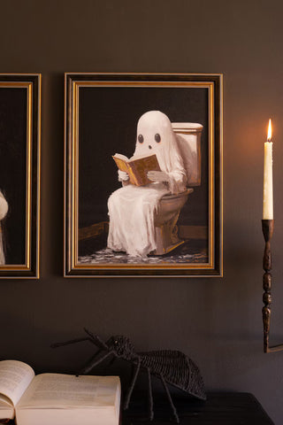 Framed Halloween Ghost Painting, 2 Style Options