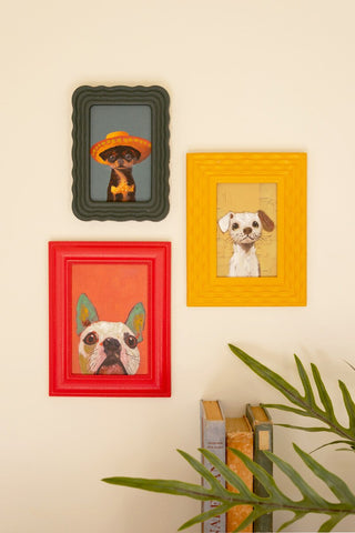 Framed Dog Painting, 3 Style Options