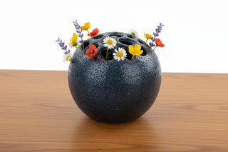 6.75" Blue Flower Ball