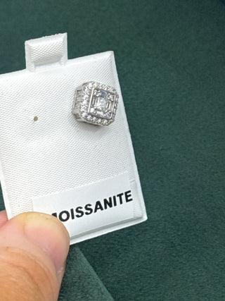 Pre order Square pave baguette screwback earrings
