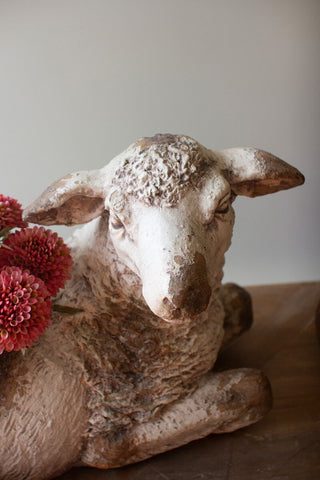 Pre Order (July) Faux Concrete Sheep Planter