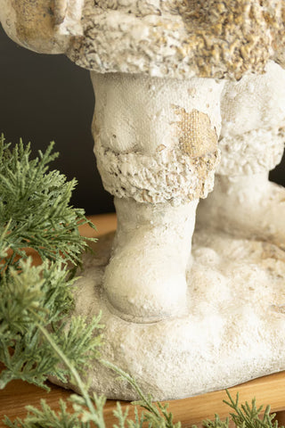 Pre Order Antique White Faux Concrete Santa