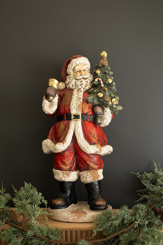 Pre Order Traditional Santa with Bell Statue