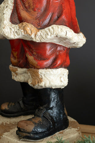 Pre Order Traditional Santa with Bell Statue