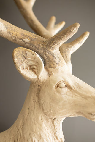 Pre Order Antique White Faux Concrete Deer