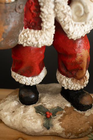 Pre Order Traditional Santa with List Statue