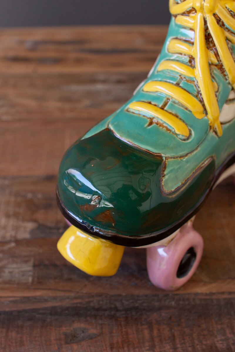 Ceramic Roller Skate Planter - Thumbnail 4