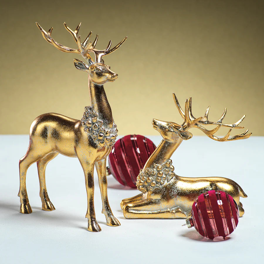 Large Deer with Ornamental Wreath, Style Options