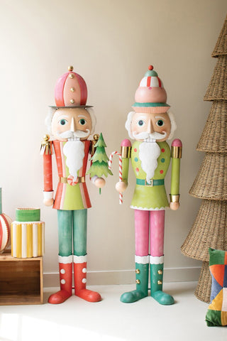 Pre Order Life-Size Painted Metal Nutcracker, 2 Style Options