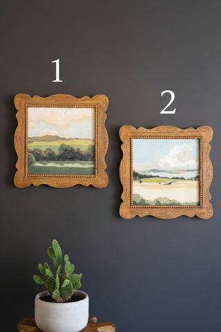 Pre Order (Nov) Natural Wood Framed Landscape Print, 2 Style Options